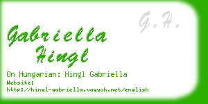 gabriella hingl business card